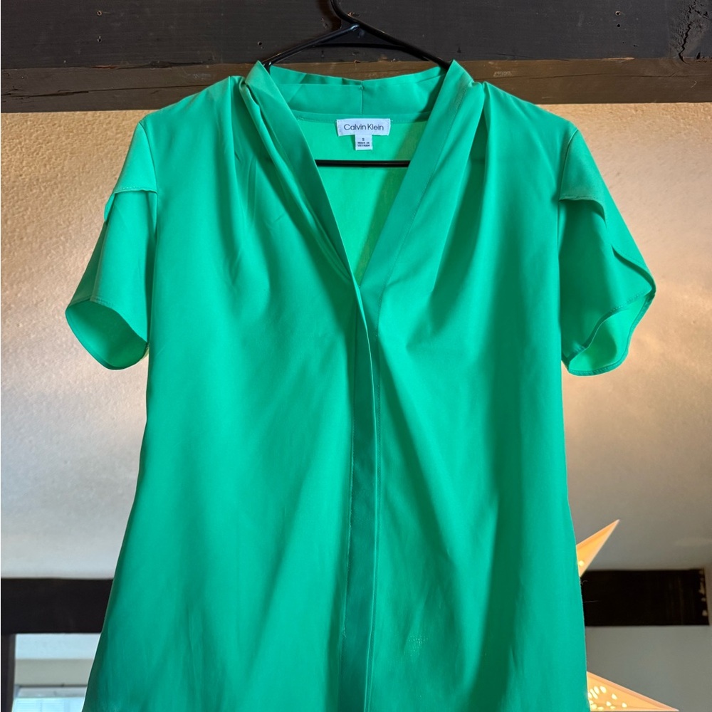 Calvin Klein Vibrant Green Blouse